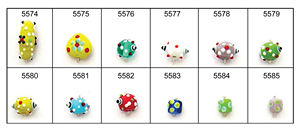 ลูกปัดแก้วตกแต่งลายจุดสำหรับทำเครื่องประดับลูกปัดแก้วลายจุดสำหรับทำสร้อยข้อมือ - Product Image 2