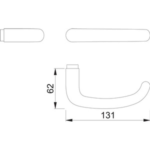 Manija de Puerta Cuadrada de Acero Inoxidable HOPPE, Acabado Mate, 8 mm, DIN, Izquierda/Derecha, Referencia E1301Z, Categoría de Producto: Manijas para Puertas y Ventanas - Product Image 3