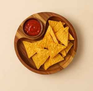 Plaque ronde en bois - Product Image 1