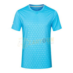 T-shirts à col en O personnalisés pour hommes, vêtements de sport en maille douce et respirante pour le fitness et la salle de sport, hauts de course athlétiques de bonne qualité - Product Image 1