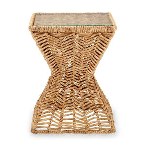 Mesita de noche ecológica de jacinto de agua, mesitas auxiliares de bajo precio para la sala de estar, piezas decorativas - Product Image 1