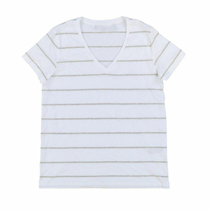 Camiseta de manga media con cuello redondo para mujer, ropa informal 100% de algodón/poliéster de alta calidad, bordada con logotipo de impresión personalizada - Product Image 4