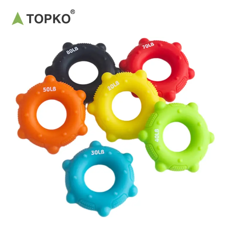 TOPKO-Exercice de renforcement des doigts en silicone de haute qualité, force des doigts, force d'exercice triangulaire