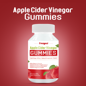 סוכריות גומי חומץ תפוחים טבעוניות ידידותיות ל-OEM, תומכות במשקל בריא ומערכת החיסון, ויטמין B9 <span class=keywords><strong>B12</strong></span>, תמצית צמחים, בקבוק/מיכל - Product Image 1