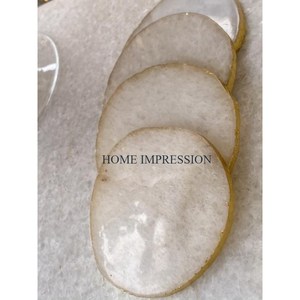 Admirable table bord décoratif sous-verres faits à la main couleur or bordure fêtes de mariage accessoires de table tapis et coussinets pour fournisseur - Product Image 3