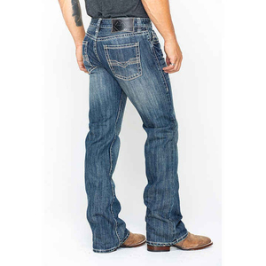 กางเกงยีนส์เดนิมทรงตรงสีพื้นคุณภาพดีเยี่ยม น้ำหนักเบา ระบายอากาศได้ดี สำหรับผู้ชาย ฤดูใบไม้ร่วง/ฤดูหนาว ล้างทำความสะอาดได้ สไตล์สตรีทแวร์ลำลอง - Product Image 5