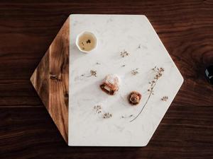 Tabla de cortar de madera redonda de 6 pulgadas a 250 piezas Personalización de pedido pequeño de madera para azulejos de lava natural de Navidad para - Product Image 3