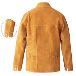 Último diseño chaqueta de soldadura resistente gran oferta de alta calidad ropa de trabajo hombres soldadura chaqueta de invierno hecha en Pakistán - Product Image 4