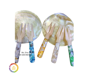 Cuillère en nacre naturelle de qualité supérieure Vietnam Caviar jetable servant des fruits de mer Présentation Meilleure vente Coffrets cadeaux de qualité supérieure - Product Image 1