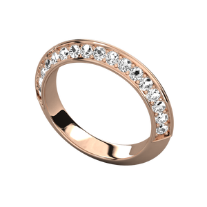 9K Gold Lab Grown Diamond Ladies Band <b>Ring</b> - Product Image 5