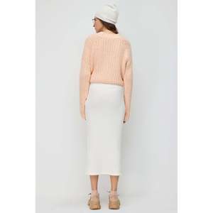 Falda Midi Elástica con Abertura - Product Image 4