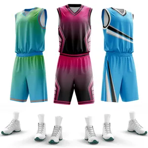 Camisetas de Baloncesto Reversibles para Hombre, Sublimadas con Logotipo, de Malla, Uniformes de Baloncesto Reversibles de Verano para Adultos, WO-B844 - Product Image 5