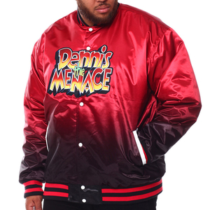 Chaqueta Bomber de Satén de Moda Urbana 2026 con Mangas en Contraste y Parche Personalizado para Unisex, Chaqueta de Satén 2026 - Product Image 3