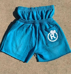 Personalizado de los hombres de verano de talla grande Jogger pantalones cortos de chándal de algodón de peso pesado francés Terry lavado ácido pantalones cortos de cintura doble - Product Image 4