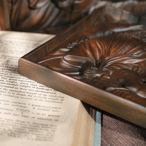 Panneau en bois sculpté à la main représentant le Scène <span class=keywords><strong>de</strong></span> la Nativité, Décoration murale <span class=keywords><strong>de</strong></span> Noël représentant la Sainte Famille - Product Image 4