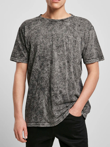 เสื้อยืดผ้าฝ้าย100% เฮฟวี่เวทผู้ชายเสื้อสไตล์วินเทจฟอกสีกรดเสื้อเรียบๆสำหรับฤดูร้อน - Product Image 4