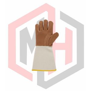 Gants de soudage en cuir à manchette longue, gants de sécurité complets, flexibles, respirants, résistants aux déchirures, résistants à l'usure, isolants thermiques - Product Image 2