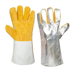 Gants de soudage de qualité supérieure Gants en cuir véritable Odm & Oem Service Gants de soudage Prix bon marché à vendre - Product Image 6
