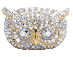 Bague Hip Hop pour homme en moissanite, plaquée rhodium, coupe ronde brillante, cadeau de mariage et de fête - Product Image 1