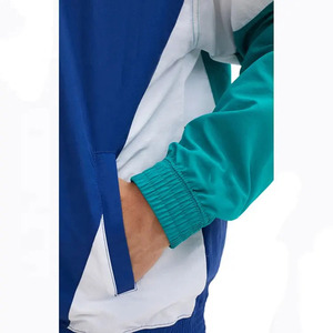 Terzo Sports, ropa deportiva de alta calidad, chaqueta y pantalones con cremallera a prueba de viento, conjuntos de chaqueta cortavientos de nailon de retazos para hombres - Product Image 3
