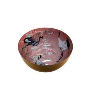 <b>Kitchen</b> & Tabletop Iron Round Bowl Brass & <b>Sticker</b> Enamil Finished Standard Size Fruit Bowl and Decorative Bowl in Bulk - Product Image 3