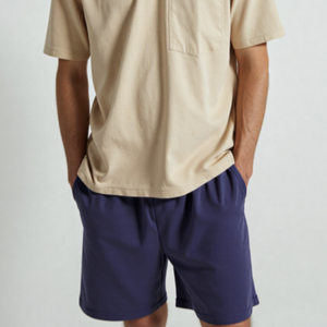 Pantalones cortos deportivos en blanco para hombre con logotipo personalizado - Product Image 6