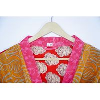 Kimono soyeux manches mariage longue Robe femmes grande taille Robe de chambre Kimono soie tissé femmes porter imprimé Sexy Spaghetti sangle