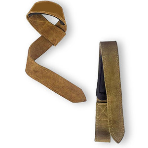 Comfortable Leather Lifting Straps Strong Grip Straps For Gym And Fitness Workouts - Product Image 3