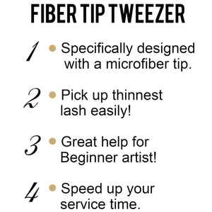 แหนบต่อขนตาแบบมืออาชีพ สแตนเลส 90 องศา ทนทาน ปลายหยัก ป้องกันไฟฟ้าสถิต สำหรับต่อขนตา - Product Image 2