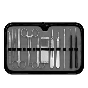 Kit d'instruments de dissection anatomique en acier inoxydable certifié CE classe I, ensemble d'instruments chirurgicaux vétérinaires manuels, instruments médicaux - Product Image 1