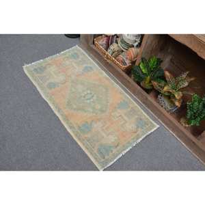 พรมขนแกะตุรกี2.9ft วินเทจสีเบจและน้ำเงินผ้าทอแบนสำหรับตกแต่งห้องนั่งเล่นพื้นหลังทำจากยาง - Product Image 4