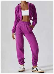Chándales de Invierno para Mujer de Talla Grande con Logotipo Personalizado de Alta Calidad, Diseño Estampado Bordado, 100% Algodón, Ropa Deportiva - Product Image 2