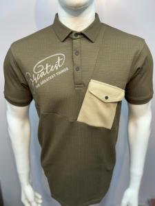 Getzo, camisetas para hombre, algodón Premium, secado rápido, tela transpirable, estampado, ropa informal de fiesta, ajuste Regular, diseño de bolsillo cruzado - Product Image 5