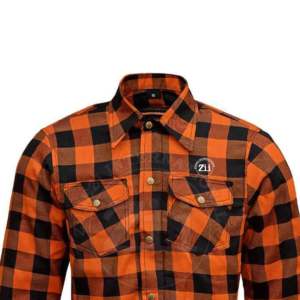 Camisa de Franela Cortavientos de Talla Grande para Motociclismo y Automovilismo con Protector, Cremallera Delantera y Cuello Alto con Botones, Ropa Deportiva - Product Image 4