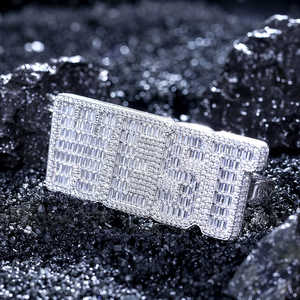 แหวนทองคำขาวและเพชรแท้7.5กรัมสำหรับเป็นของขวัญและปาร์ตี้แหวนเพชรแบบฮิปฮอปสไตล์10kt ออกแบบได้ตามที่ต้องการสำหรับทุกเพศ - Product Image 5