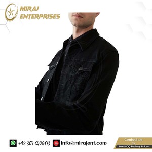 แจ็กเก็ตยีนส์สีน้ำเงินของผู้ชายเสื้อแจ็กเก็ตยีนส์สำหรับผู้ชายทันสมัยทันสมัยสำหรับฤดูใบไม้ร่วง - Product Image 2