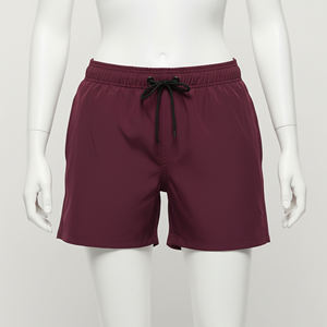 Comodidad, cintura elástica 2024 personalizado verano playa colores vivos traje de baño hombres Oem venta al por mayor 100% algodón estampado corto liso deportes - Product Image 4