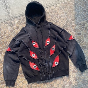 Sweat à capuche à fermeture éclair en gros avec logo personnalisé, lourd, épais, doux, de haute qualité, vêtements de rue en gros, sweat à capuche à fermeture éclair - Product Image 5