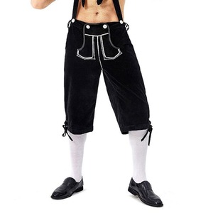 Dernières arrivées Short en cuir pour homme Short Lederhosen Pantalon court bavarois avec impressions de logo personnalisées - Product Image 4