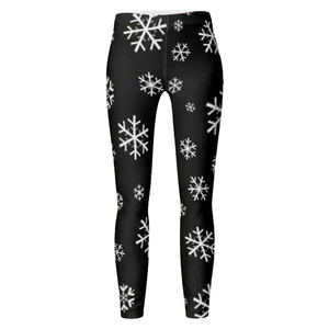 <b>High</b> <b>Waist</b> Skinny Pants Custom Made Christmas Santa Claus Snowman Design <b>Leggings</b> Best Stretch Feature in <b>leggings</b> - Product Image 1