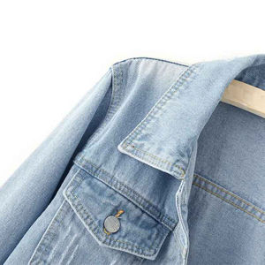 Chaqueta Vaquera de Mezclilla para Mujer, de Alta Calidad y Precio Económico, Nuevo Estilo, Talla Regular, Manga Larga, Ropa Casual - Product Image 4