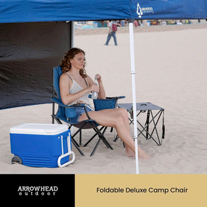 Silla plegable portátil de acero inoxidable Huy Gia, silla de Metal de diseño moderno para actividades al aire libre, picnics en la playa, uso en el jardín, Camping - Product Image 6
