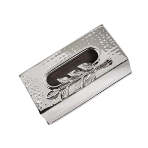 Elegante diseño de Orquídea, cubierta de caja de pañuelos de acero inoxidable dorado, dispensador de pañuelos de decoración de hogar y Hotel de alta calidad - Product Image 3