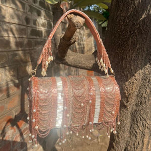 กระเป๋าคลัทช์ปักลายลูกปัดสำหรับผู้หญิงกระเป๋าแฟชั่นระดับไฮเอนด์สำหรับงานแต่งงานงานปาร์ตี้ - Product Image 1