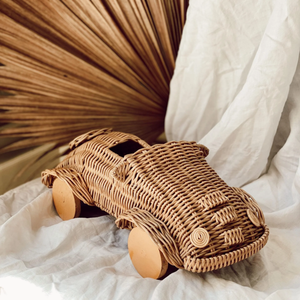Eco-Friendly Handmade Rattan Baby <b>Car</b> Natural Material Educational <b>Toy</b> Sustainable Decorative Nursery Gift <b>for</b> <b>Kids</b> from Vietnam - Product Image 3