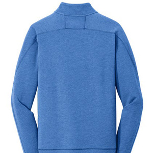 Sweat-shirt à fermeture éclair 1/4 personnalisé uni en polaire technique doublé pour hommes - Product Image 2
