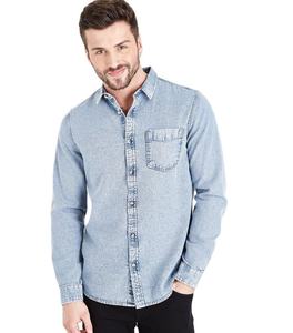 Veste en jean matelassée à manches longues pour hommes Nouveau style de vêtements d'hiver tissés avec caractéristique respirante pour l'automne - Product Image 1