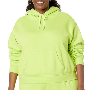 Sweat-shirts décontractés sur mesure, style streetwear, épaules tombantes, respirants, écologiques, en tricot, sweat-shirts courts pour femmes - Product Image 4