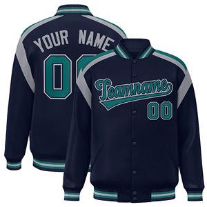 Chaqueta Varsity cómoda personalizable de alta calidad de fábrica directa Carta de diseño totalmente personalizada para deportes de invierno Béisbol - Product Image 2