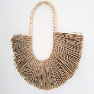 Accessoires distinctifs de décoration d'intérieur jonc de mer tenture murale décoration objets décoratifs sur les murs pour salon de beauté - Product Image 1